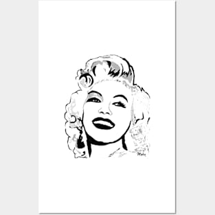 Marilyn So Beautiful In Black and White Posters and Art